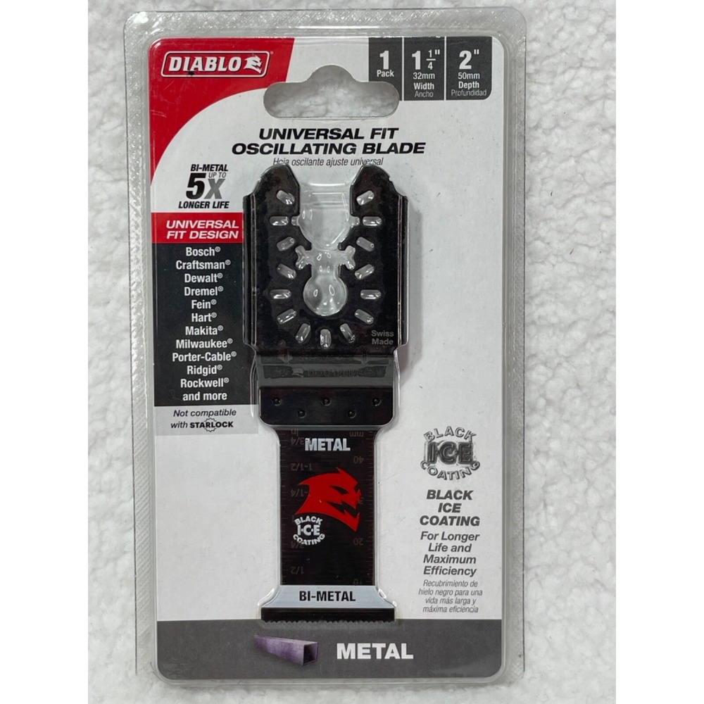Diablo 1-1/4" Universal Fit Bi-Metal Oscilating Blade DOU125BF‎ NIP